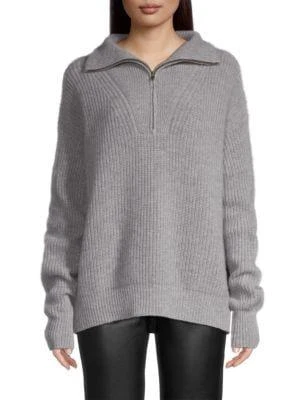 商品Tahari|Cashmere Half-Zip Sweater,价格¥740,第1张图片