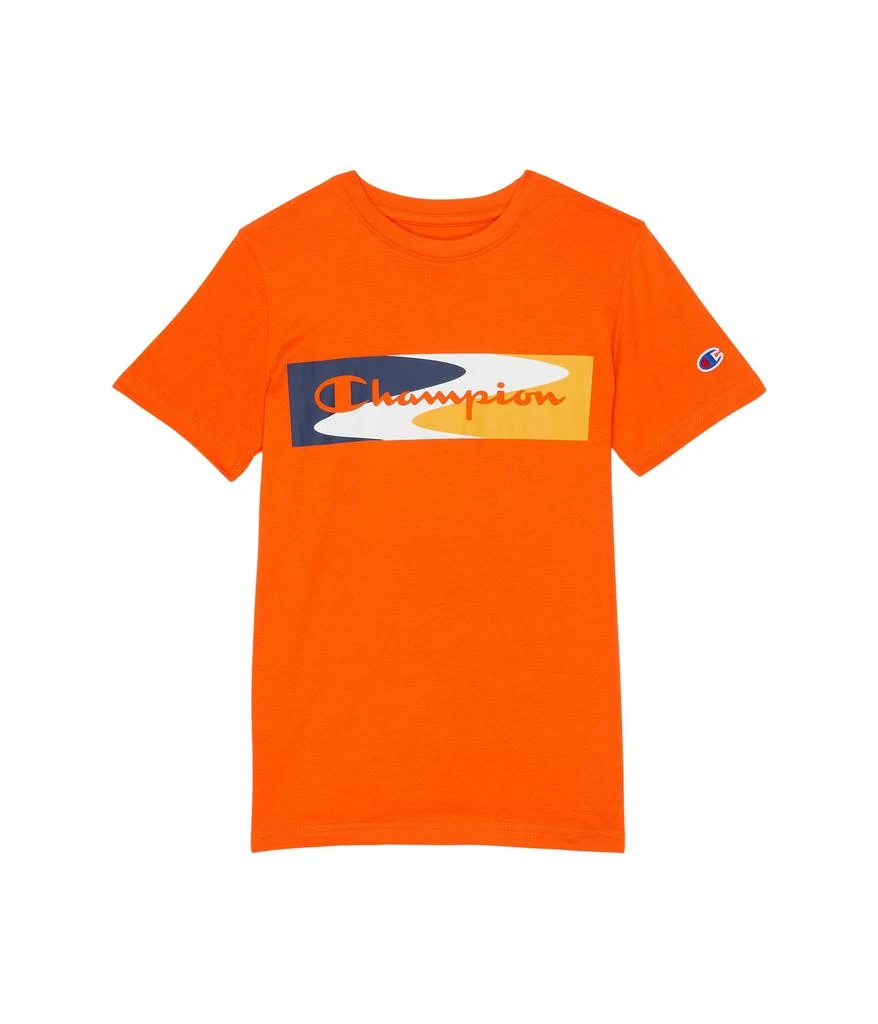商品CHAMPION|Wavy Box Script Short Sleeve Tee (Big Kids),价格¥120,第1张图片