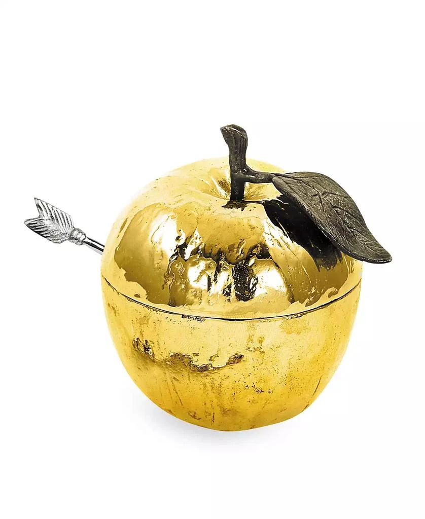 商品Michael Aram|Gold Plated Apple Honey Pot,价格¥569,第1张图片