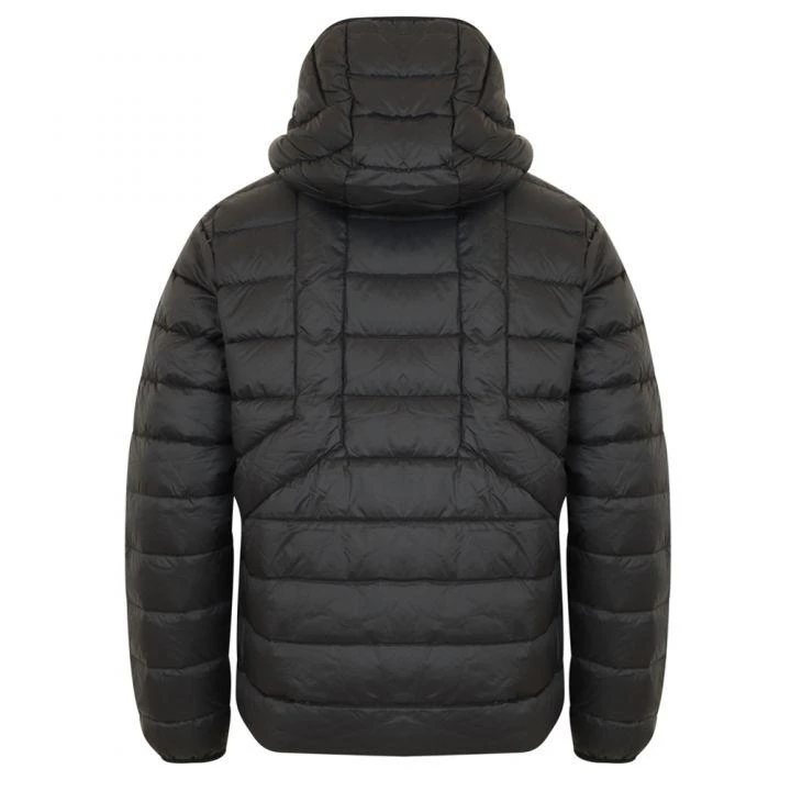 商品Diesel|Black Fixed Hood Puffer Jacket,价格¥624,第3张图片详细描述