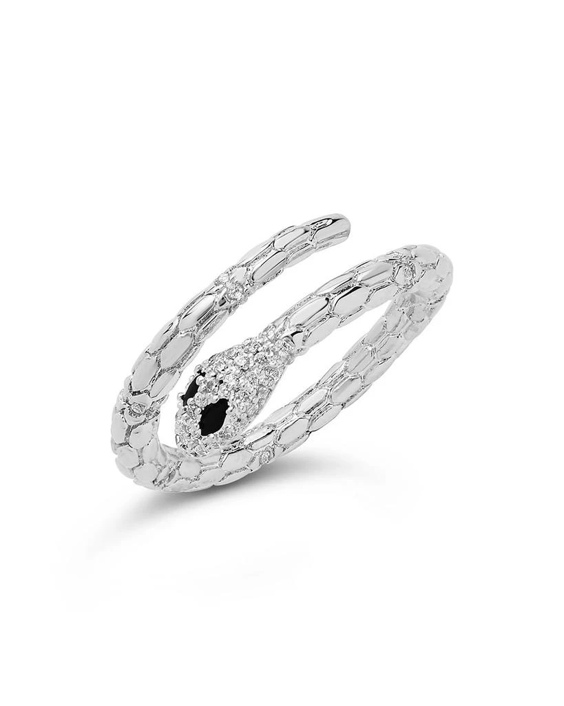 商品Sterling Forever|Open Textured Snake Ring,价格¥223,第1张图片
