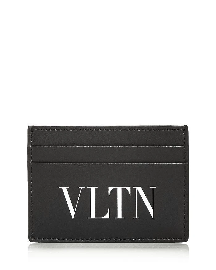 商品Valentino|Logo Print Small Leather Card Case,价格¥1400,第1张图片
