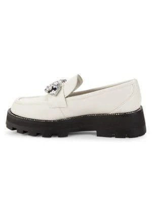 商品Karl Lagerfeld Paris|Marcia Embellished Leather Loafers,价格¥600,第4张图片详细描述