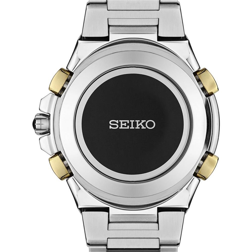 商品Seiko|Men's Coutura Radio Sync Solar Chronograph Two-Tone Stainless Steel Bracelet Watch 45mm SSG010,价格¥4354,第5张图片详细描述