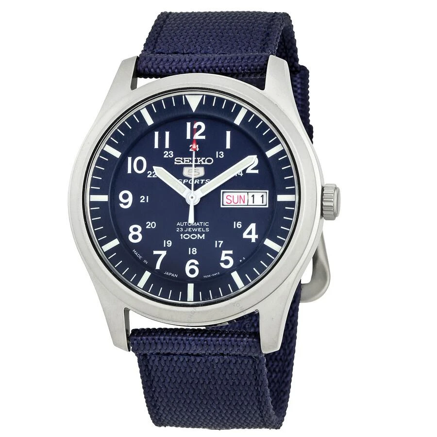 商品Seiko|5 Automatic Blue Dial Men's Watch SNZG11J1,价格¥1146,第1张图片