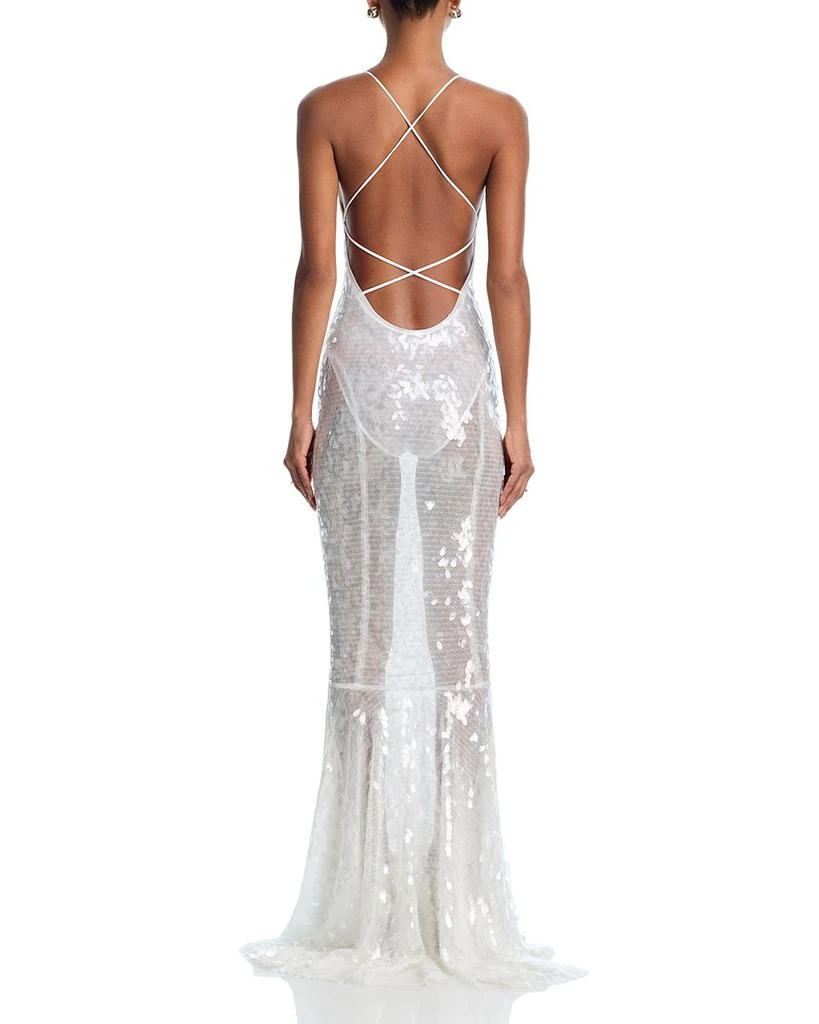 Low Back Fara Slip Fishtail Gown 商品