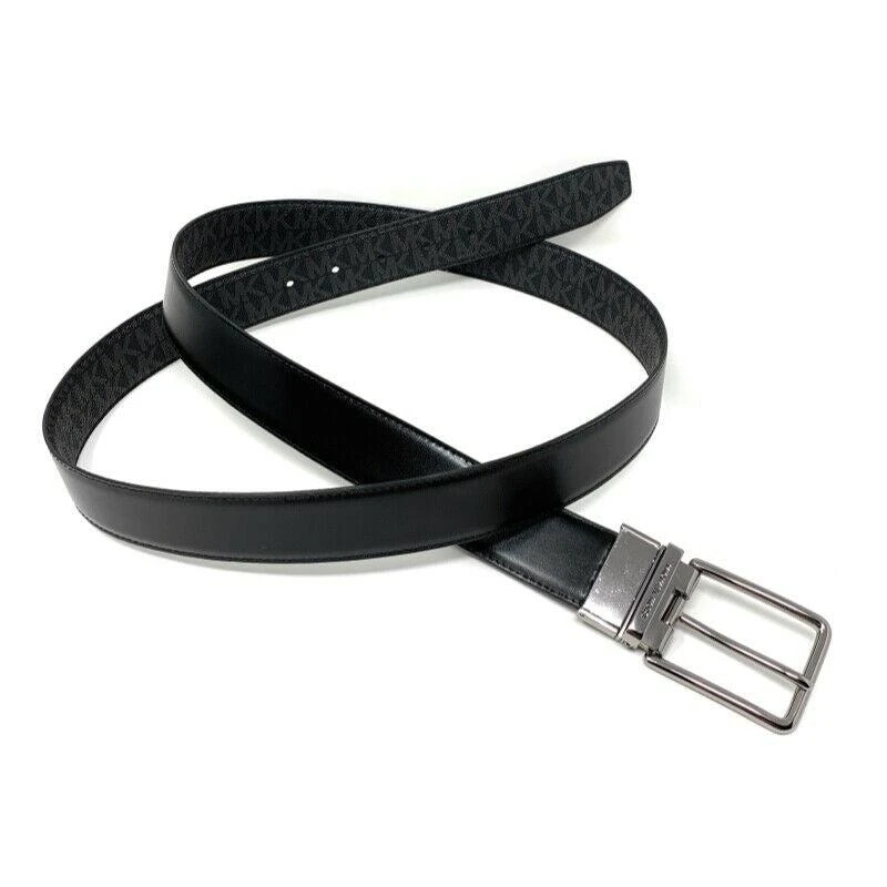 Michael Kors Men's Reversible MK Signature Leather 2in1 Dress Belt 商品