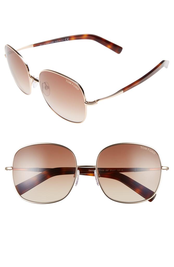 Georgina 57mm Gradient Lens Square Sunglasses – On Sale Now with