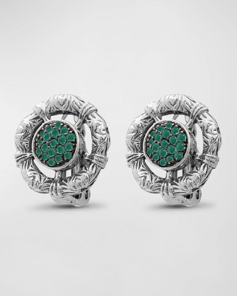 商品Stephen Dweck|Emerald Earrings in Sterling Silver,价格¥9226,第2张图片详细描述