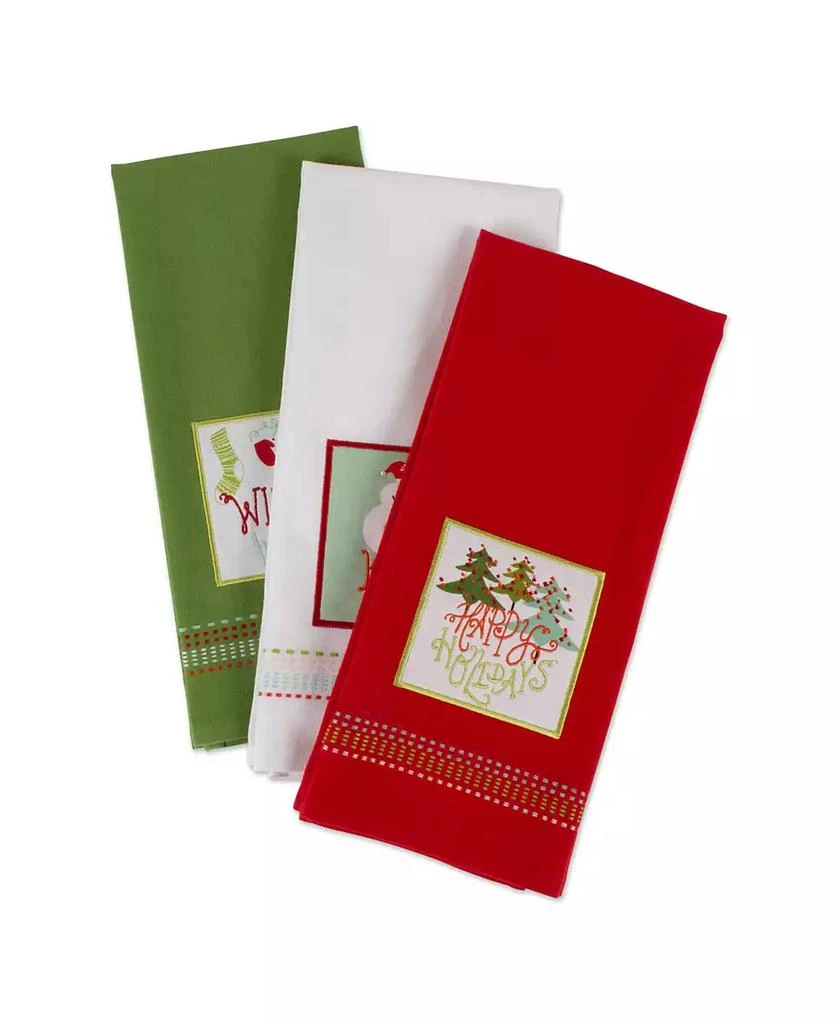 商品Design Imports|Assorted Cozy Christmas Embellished Dishtowel Set,价格¥209,第3张图片详细描述
