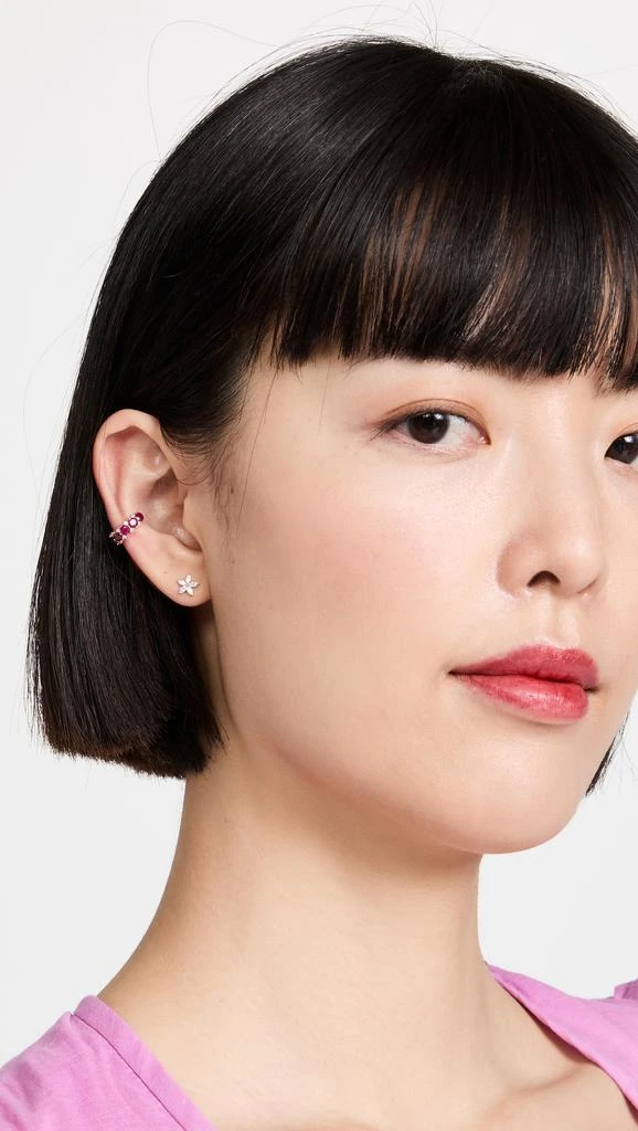 商品Adina Reyter|Adina Reyter Amalfi 红宝石和钻石耳骨夹,价格¥6777,第2张图片详细描述