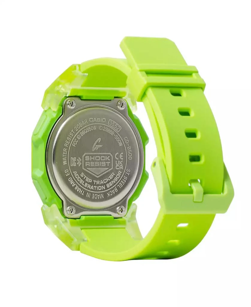 商品G-Shock|Men's Digital Yellow Resin Watch, 46.3mm GDB500S-3,价格¥973,第3张图片详细描述