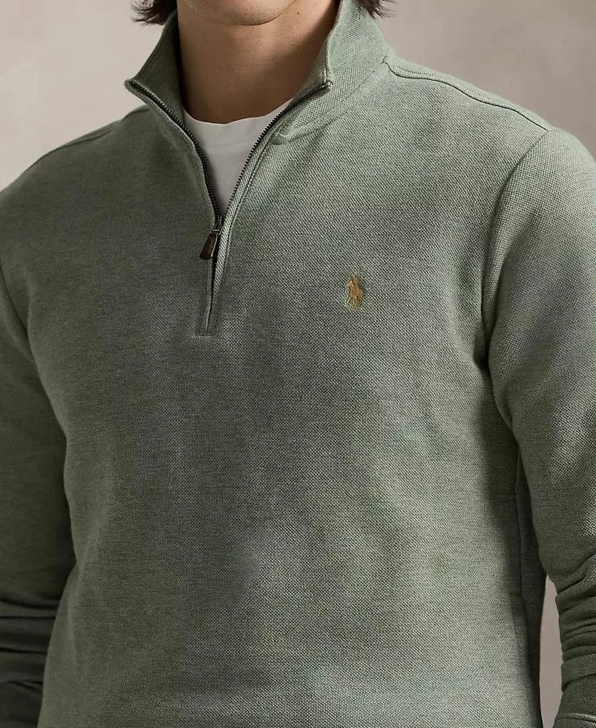 商品Ralph Lauren|Men's Double-Knit Mesh Quarter-Zip Pullover,价格¥1109,第3张图片详细描述
