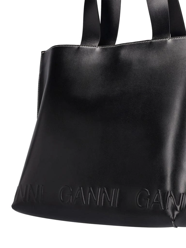 商品Ganni|Banner East West Leather Tote,价格¥3030,第4张图片详细描述