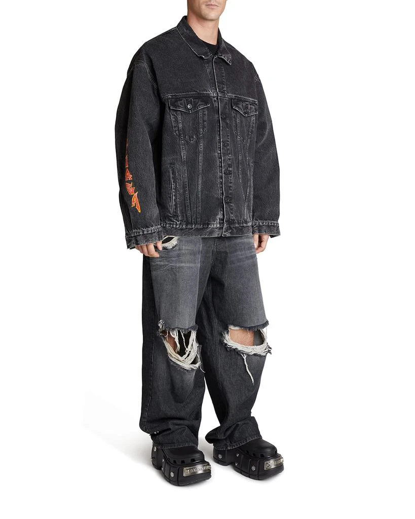 商品Balenciaga|Men's Metal-Logo Oversized Trucker Jacket,价格¥13500,第3张图片详细描述