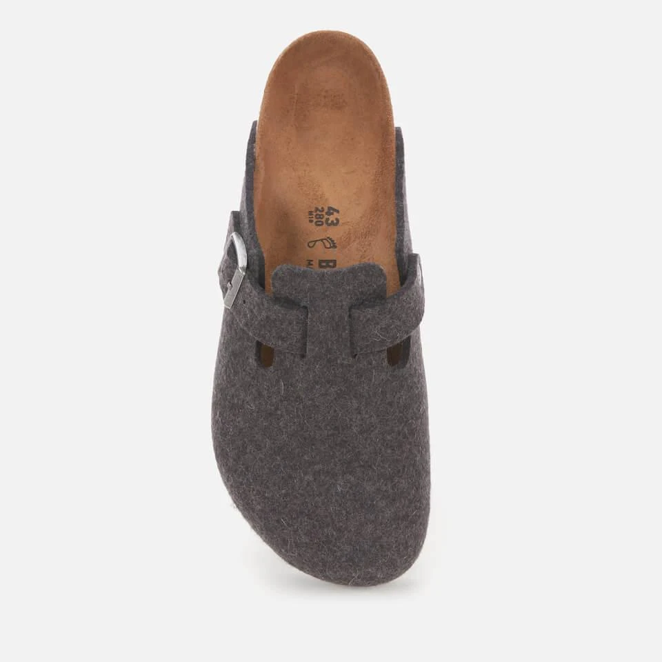 商品Birkenstock|BIRKENSTOCK MEN'S BOSTON WOOL MULES - ANTHRACITE,价格¥900,第3张图片详细描述