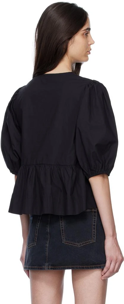 商品Ganni|Black Peplum Blouse,价格¥1087,第3张图片详细描述