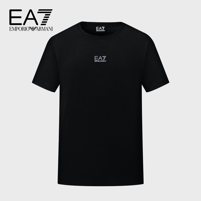 EMPORIO ARMANI 男士黑色棉质短袖T恤 3LPT27-PJ7CZ-1200商品第1张图片规格展示