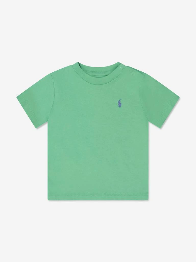 商品Ralph Lauren|Ralph Lauren Baby Boys Logo T-Shirt in Green,价格¥145,第1张图片