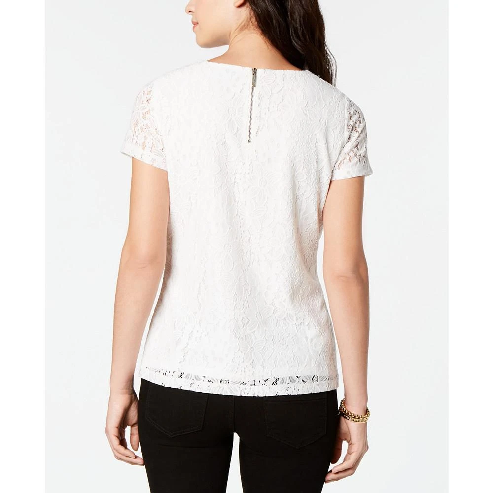 Women’s Short-Sleeve Lace Top 商品