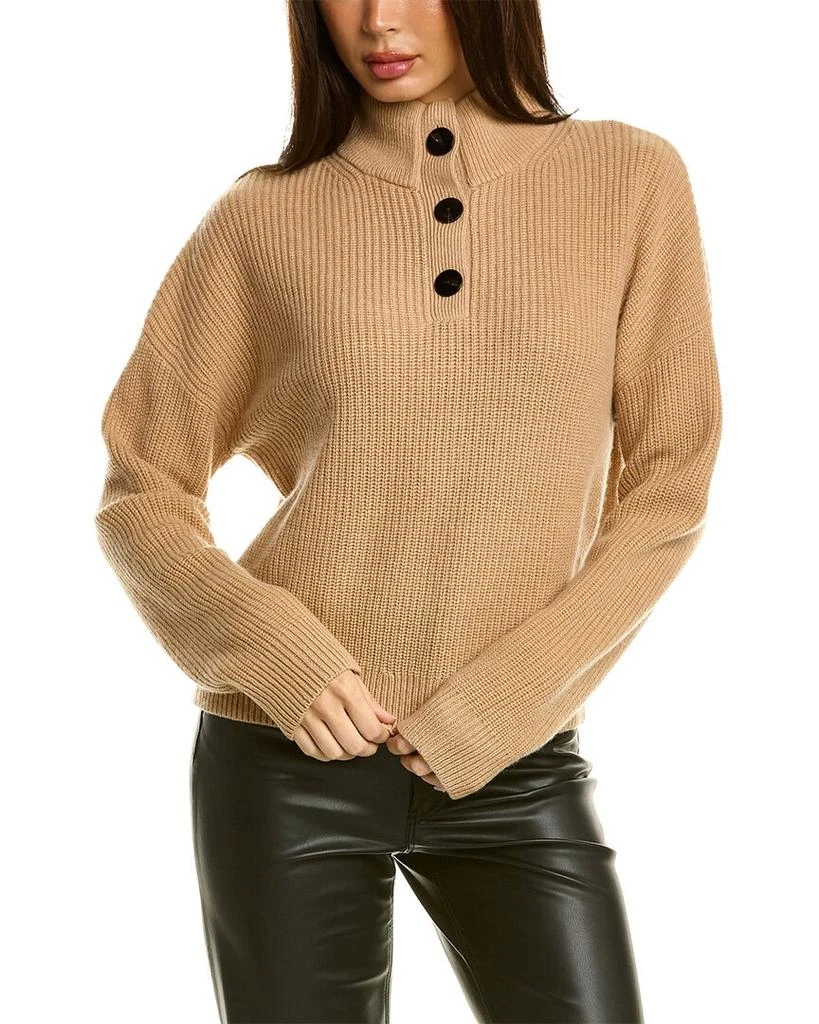 商品Theory|Theory Half-Button Wool & Cashmere-Blend Sweater,价格¥893,第1张图片