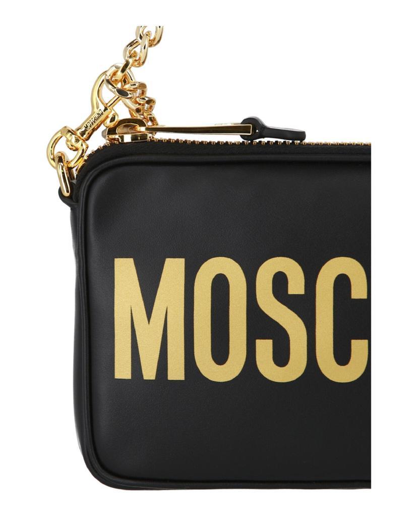 商品Moschino|Logo Leather Crossbody,价格¥2438,第6张图片详细描述