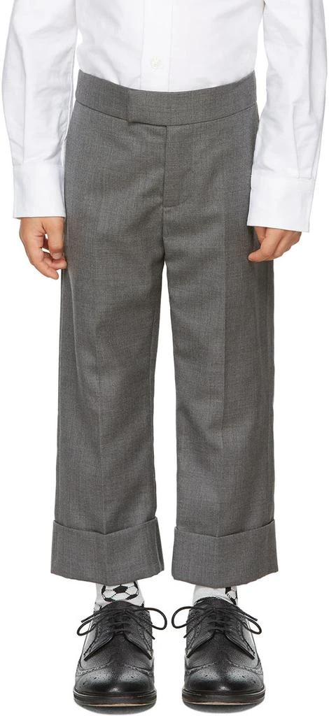 商品Thom Browne|灰色 Classic 儿童长裤,价格¥7798,第2张图片详细描述