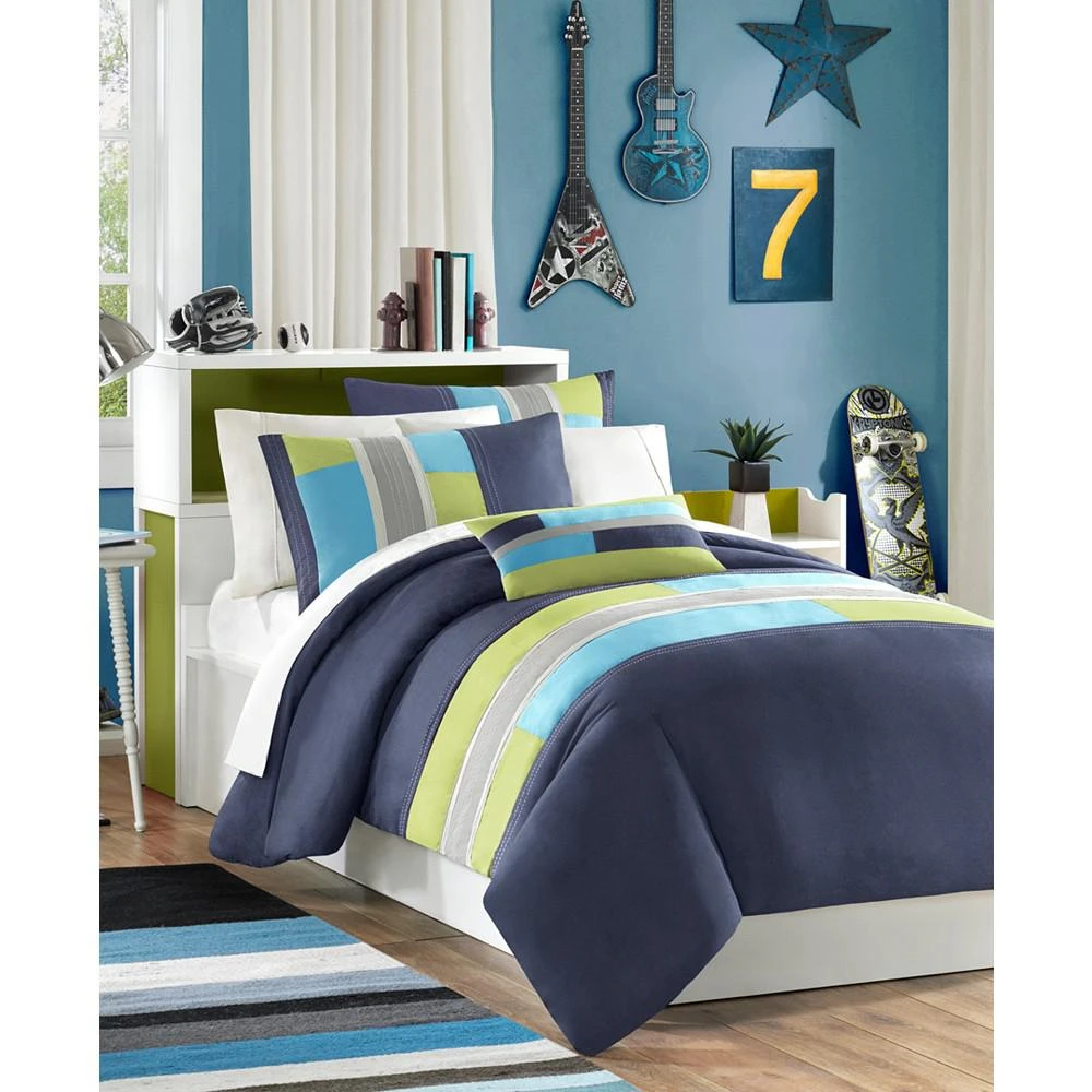 商品Natori|Pipeline 3-Pc. Twin/Twin XL Duvet Cover Set,价格¥469,第3张图片详细描述