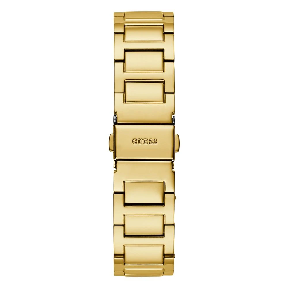 商品GUESS|Women's Glitz Gold-tone Stainless Steel Bracelet Watch 35mm,价格¥614,第3张图片详细描述