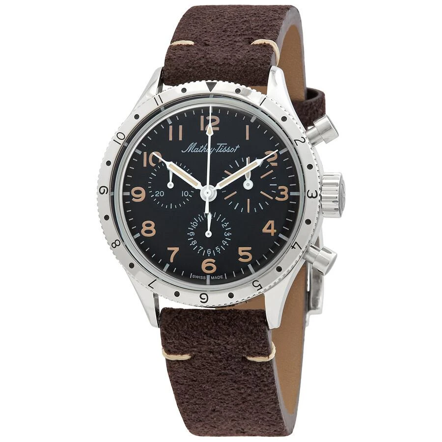 商品Mathey-Tissot|Mathey-Tissot Homage TYPE XX Chronograph Quartz Black Dial Men's Watch TYPEXXCHALNO,价格¥2056,第1张图片