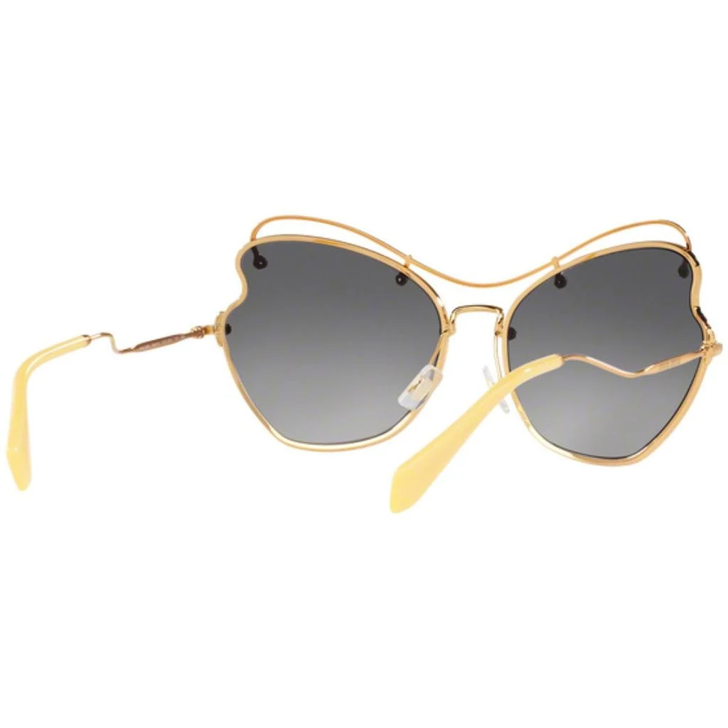 Miu Miu Women's Sunglasses - Antique Gold Metal Frame Grey Lenses | 56RS-7OE3E265 商品