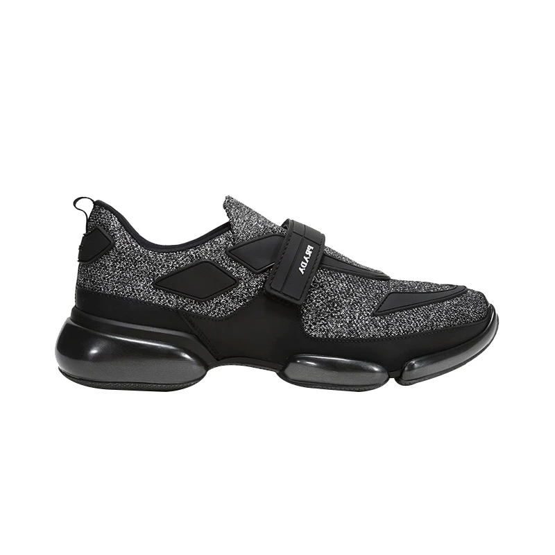 商品Prada|Prada 普拉达 男士黑色织物休闲运动鞋 2OG064-3V92-F0I89,价格¥1875,第1张图片
