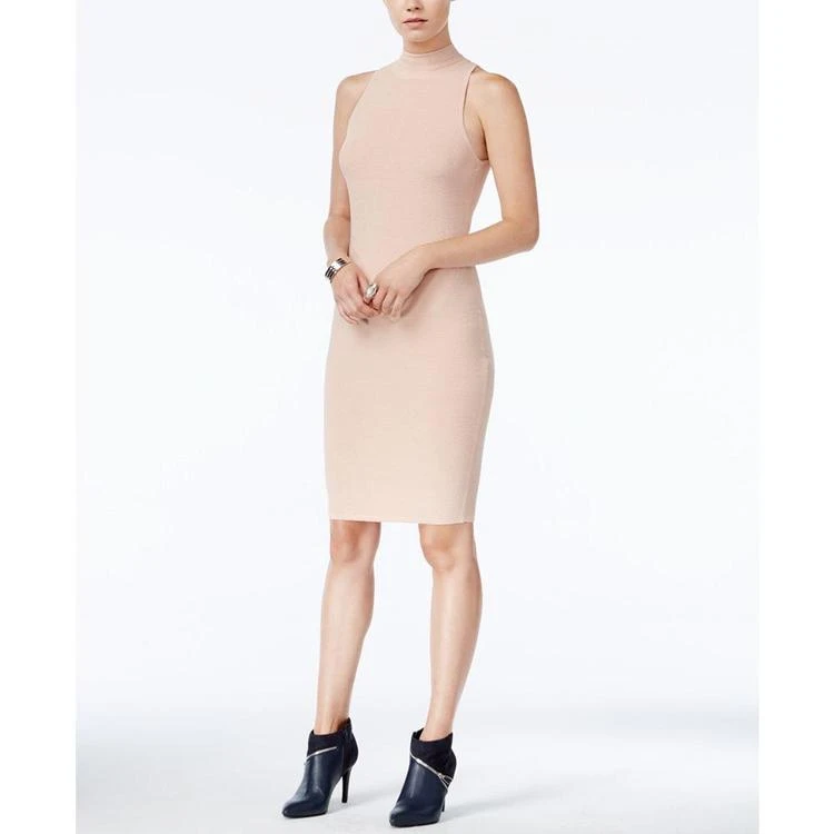 商品Bar III|Mock-Neck Ribbed Bodycon Dress, Created for Macy's,价格¥224,第2张图片详细描述