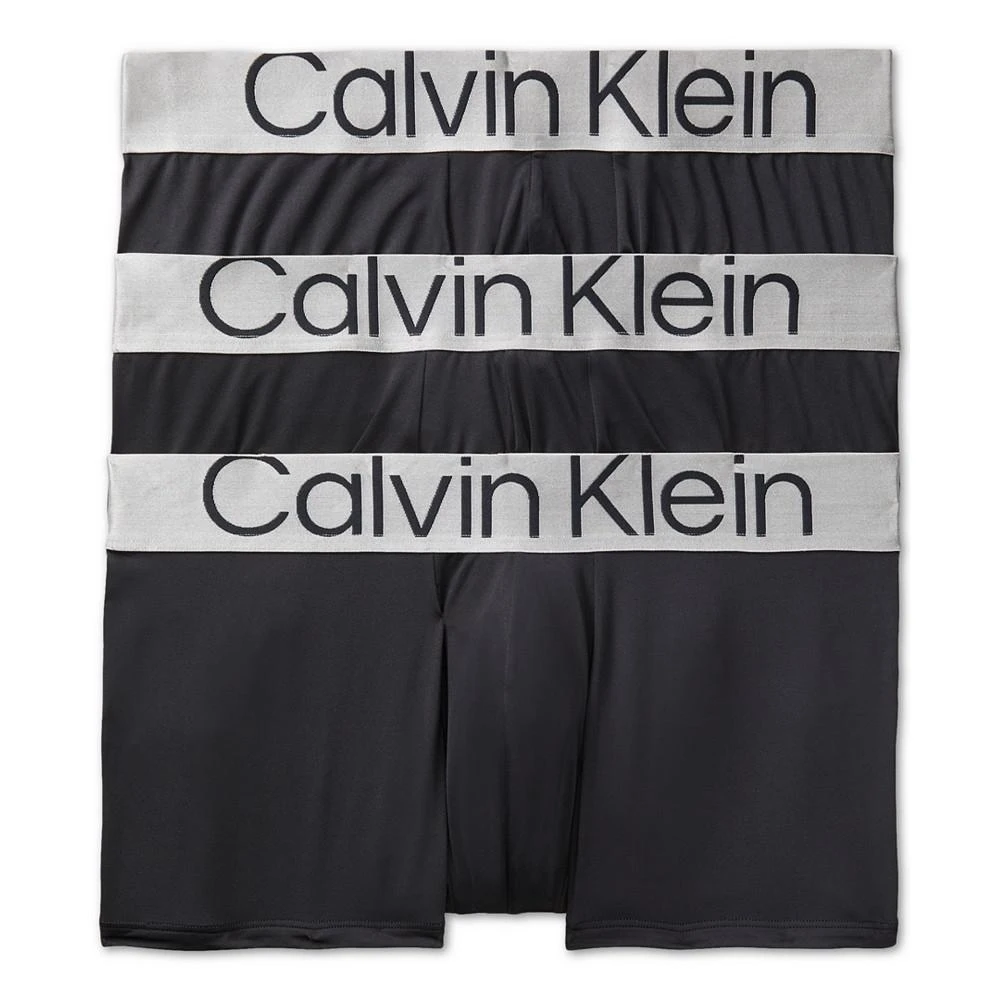 商品Calvin Klein|Men's 3-Pk Steel Low Rise Trunk Underwear,价格¥500,第1张图片