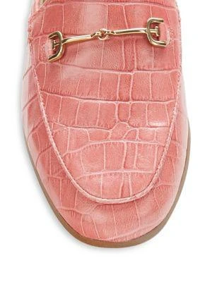 商品Sam Edelman|Loraine Croc-Embossed Leather Bit Loafers,价格¥554,第5张图片详细描述