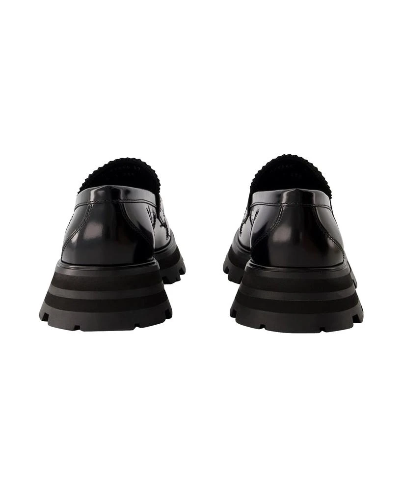 商品Alexander McQueen|Wander Ankle Boots - Alexander Mcqueen - Black/White - Leather,价格¥8299,第3张图片详细描述