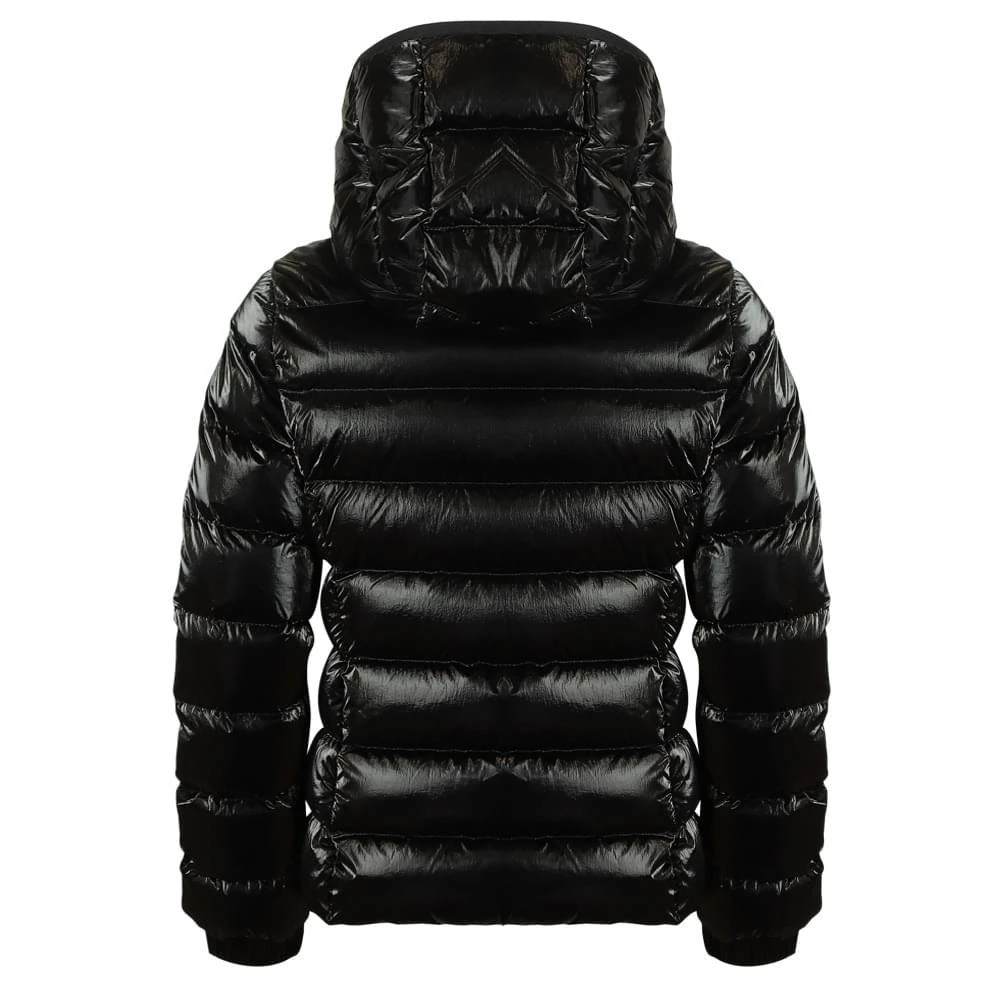 Black Shiny Bady Hooded Down Jacket 商品