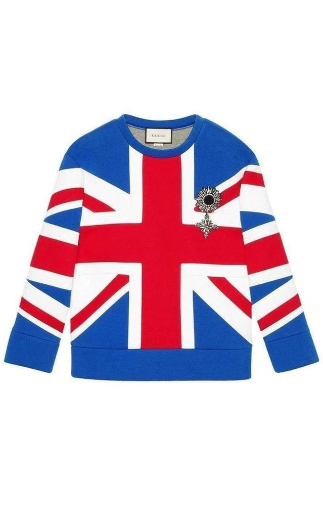 商品Gucci|Union Jack Jersey Sweatshirt,价格¥6533,第1张图片