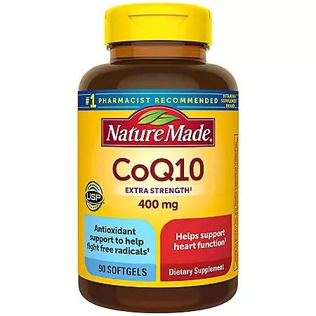 商品Nature Made|Nature Made CoQ10 400mg Softgels, 90 ct.,价格¥321,第1张图片