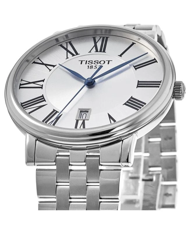 商品Tissot|Tissot T-Classic Carson Silver Dial Stainless Steel Men's Watch T122.410.11.033.00,价格¥2481,第2张图片详细描述