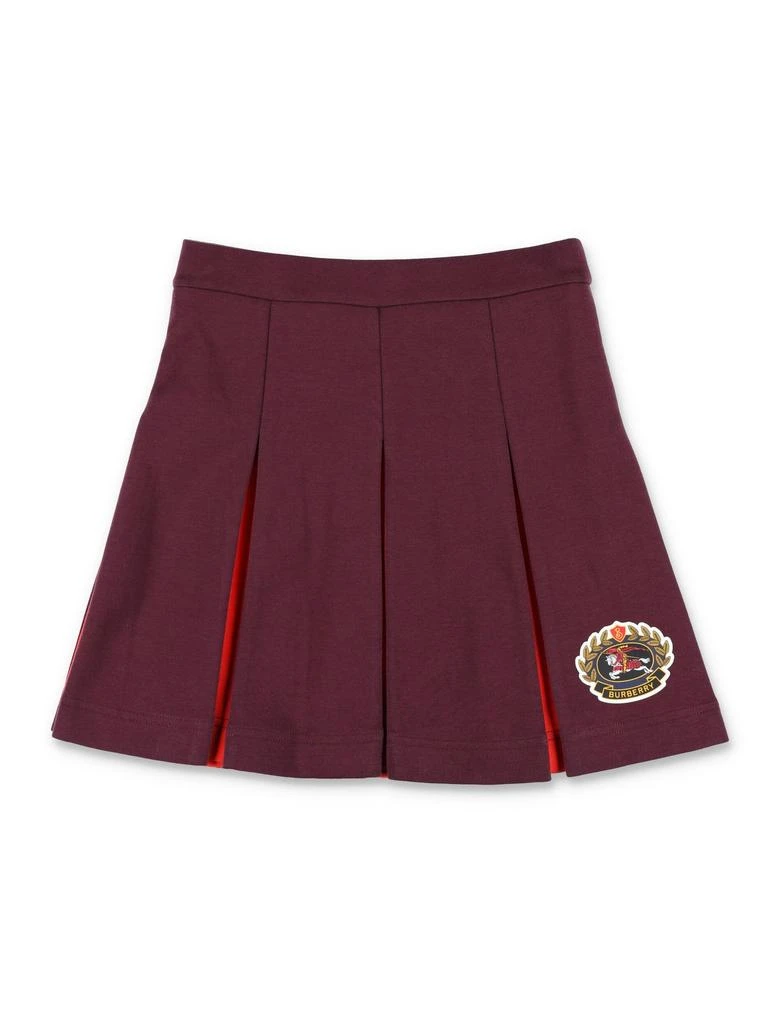 商品Burberry|Burberry Kids College Pleated Mini Skirt,价格¥2901,第1张图片