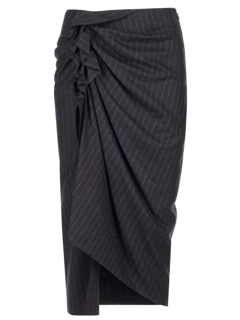 商品Dries Van Noten|Dries Van Noten Ruffle Detailed Midi Skirt,价格¥4135-¥4613,第1张图片