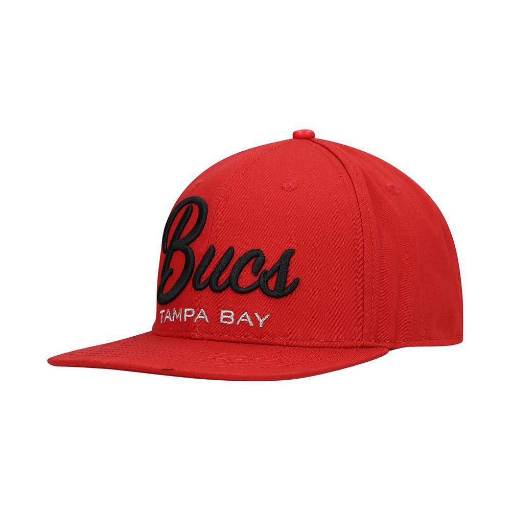 Men's Red Tampa Bay Buccaneers LV Super Bowl Champions Script Wordmark Snapback Hat商品第2张图片规格展示