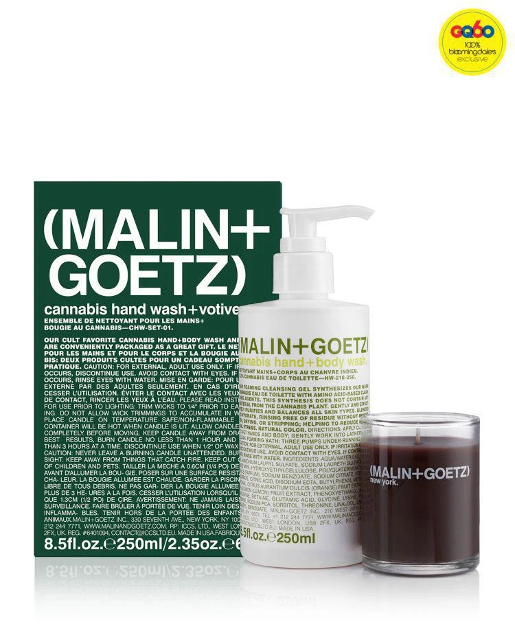 商品Malin + Goetz|GQ60周年版大麻护手霜+香薰蜡礼品套装 独家贩售,价格¥263,第1张图片