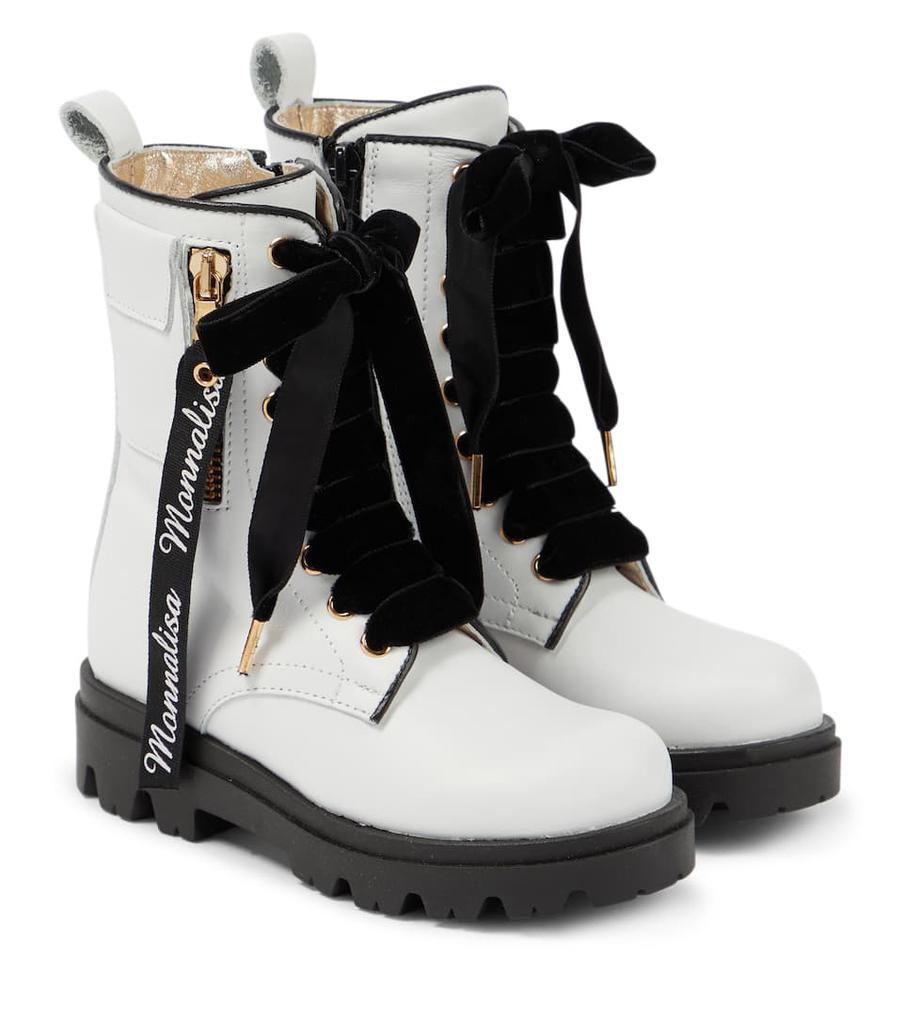 商品MONNALISA|Leather boots,价格¥2026,第1张图片