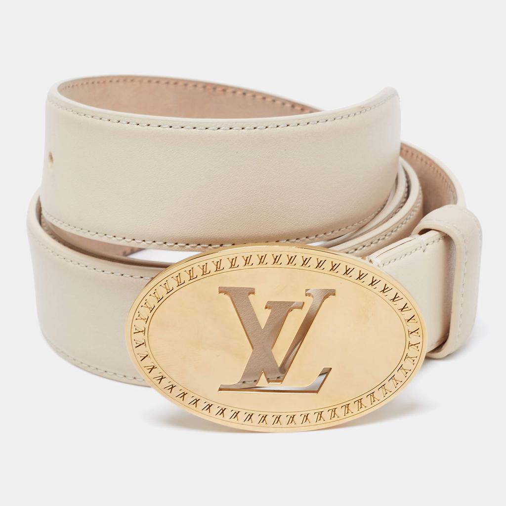 Louis Vuitton Amarante Vernis Leather LV Initiales Waist Belt 75