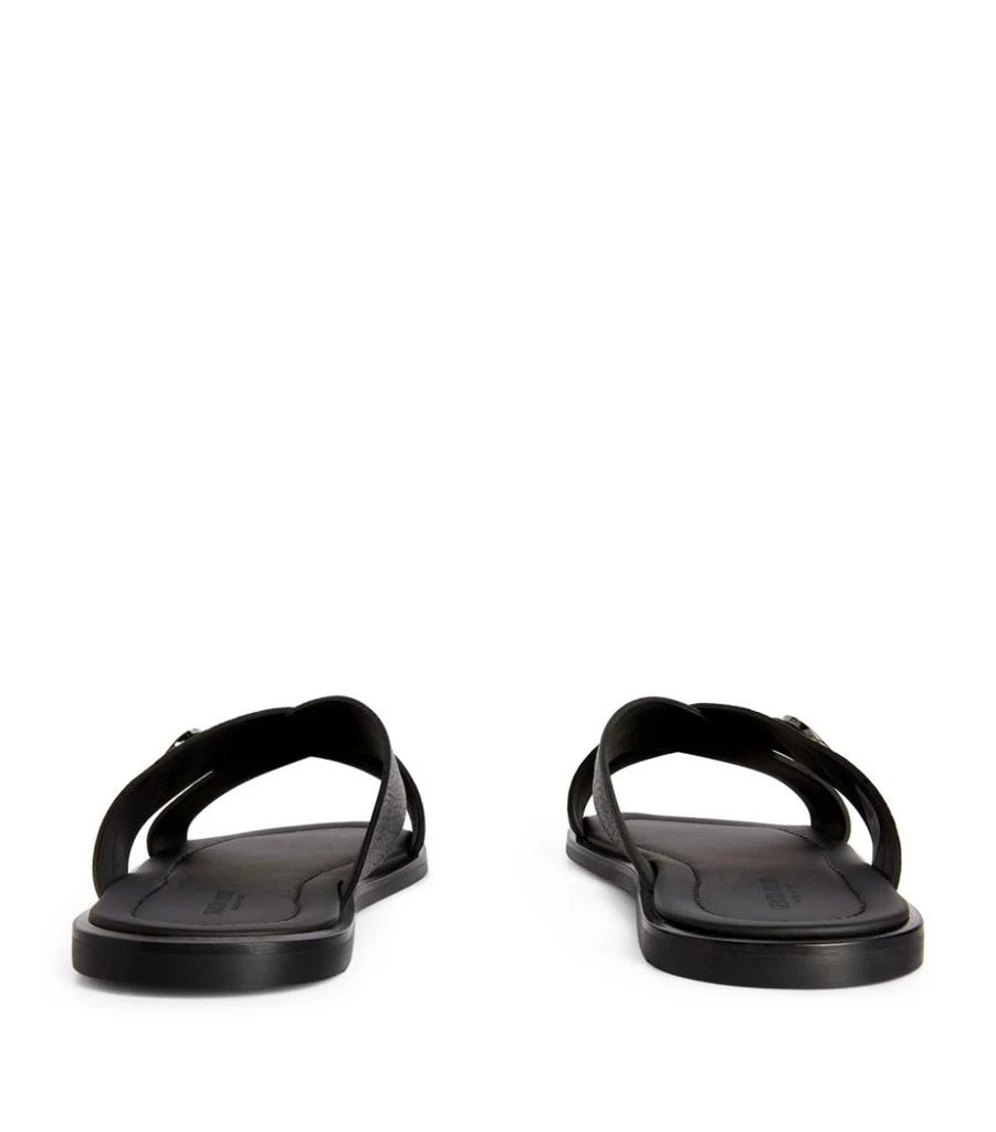 商品Giorgio Armani|Leather Slip-On Sandals,价格¥5187,第3张图片详细描述