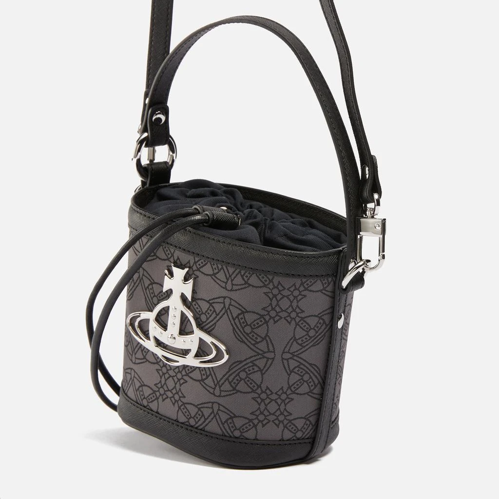 商品Vivienne Westwood|Vivienne Westwood Daisy Drawstring Logo-Jacquard Leather Bag,价格¥3074,第4张图片详细描述