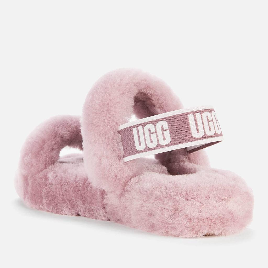 商品UGG|UGG Kids' Oh Yeah Slippers - Shadow,价格¥264,第4张图片详细描述