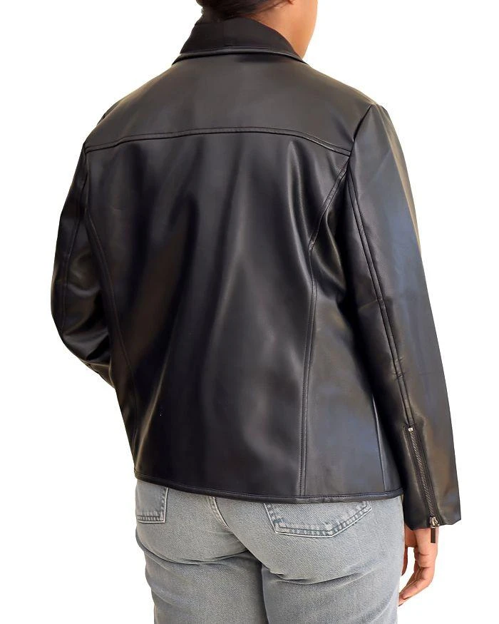 商品Bagatelle|Faux Leather Mixed Media Jacket,价格¥470,第2张图片详细描述